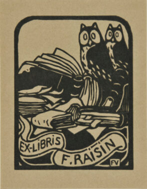 Bookplate for F. Raisin