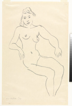 Seated Nude, Dark Hair