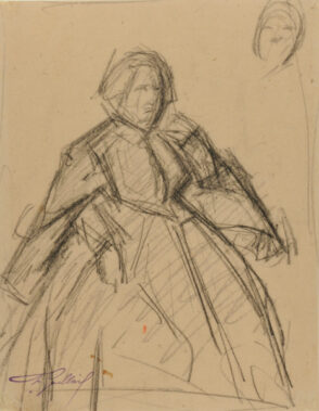Une Dame Anglaise. Study for a painting by the same title