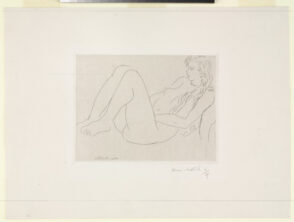 Nude with Necklace and Long Hair