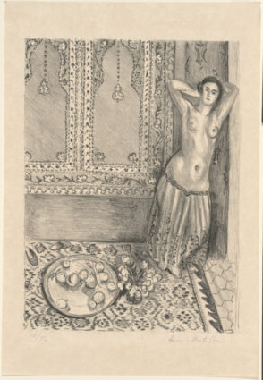 Standing Odalisque with Tray of Fruit