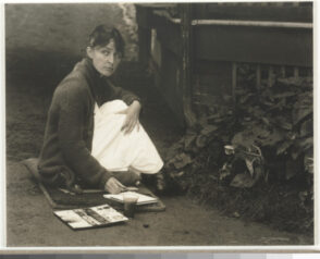 Georgia O’Keeffe at Lake George, August 1918