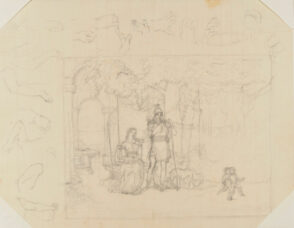 Exterior Scene (studies around border)