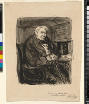 Preliminary Drawing for the Etched Portrait of Charles Paul de Kock