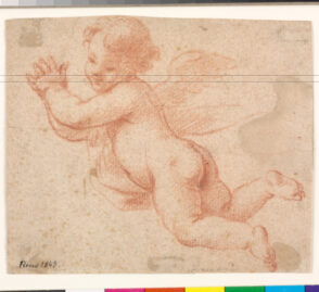 Flying Putto with Clasped Hands