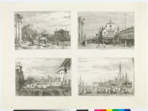 The Market at Dolo, Imaginary View of S. Giacomo di Rialto, The Market on the Molo, and The Terrace