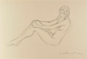 Seated Nude with Arms Clasping Knees