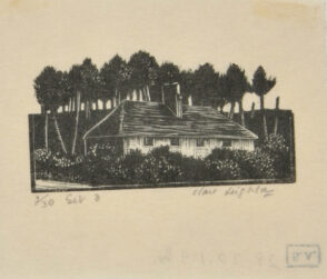 A House with Tree Behind It