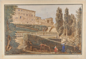 View of the Villa d’Este in Tivoli