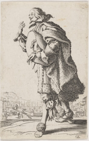 Man Holding his Hat Under Left Arm