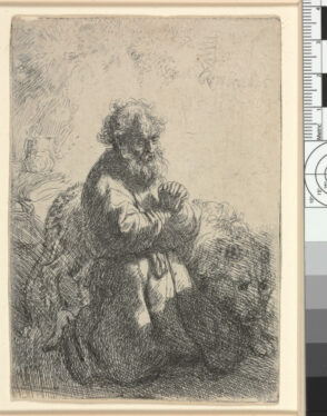 Saint Jerome Kneeling in Prayer, Looking Down