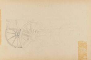 Sketch from a Camping Trip on the Lower Susquehanna in 1887 (sketch of a wagon).
