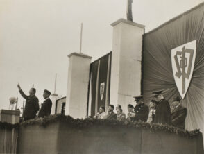 Czechoslovakian Fascist Henlein Speaks to the People. [Published in ‘North of the Danube,’ 1939?]