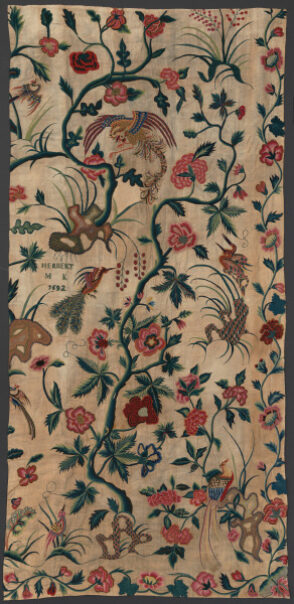 Crewel Work Bed Curtain