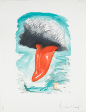 Tongue Cloud over London with Thames Ball