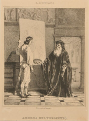 Andrea del Verocchio Recognizes the Superior Talent of His Pupil, Leonardo da Vinci, and Renounces Painting