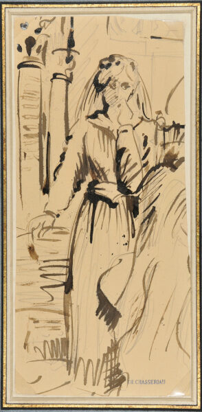 Preparatory Drawing for “The Song of the Willow” from “Othello”