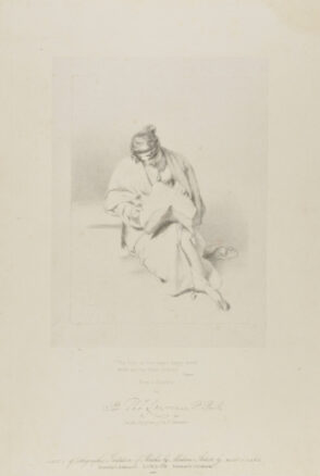 This folio of four pages, happy work! / Which not e’en Critics criticise”- Cowper. From a drawing by Sir T. Lawrence