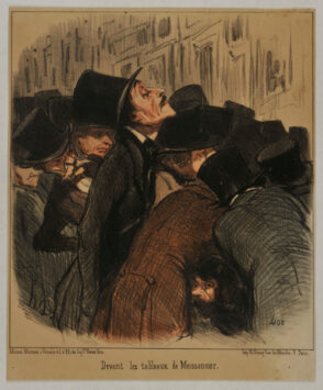 Devant les tableaux de Meissonnier