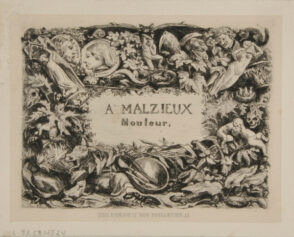 Address card of the moldmaker Malzieux