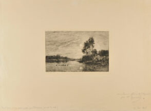 Lever de lune sur les bords de l’Oise