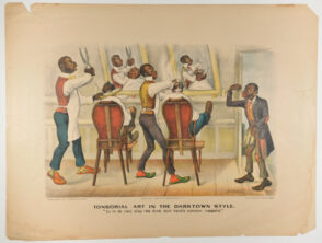 Tonsorial Art in the Darktown Style