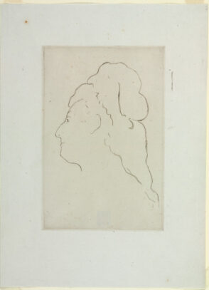 Profile of Eva Gonzalès, turned to the left