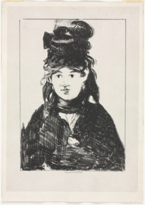 Berthe Morisot (en noir)