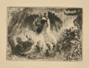 First vignette from the book “Jacques Cazotte, Le Diable amoureux (Paris: Quantin, 1878)”