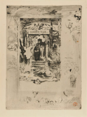 Idée du premier frontispiece pour L’Ensorcelée