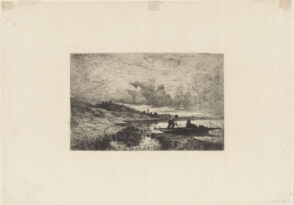 Evening on the boarders of the Rhode at Rix