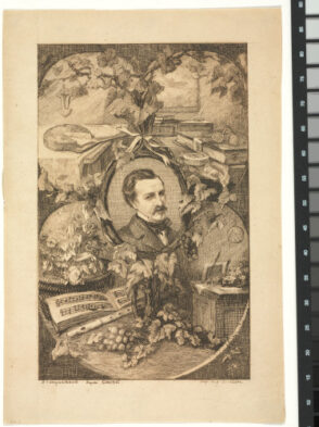 Frontispiece for the book “Oeuvres nouvelles de Champfleury: Les amis de la nature (Paris: Poulet-Malassis et De Broise, 1859)