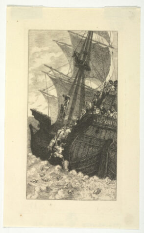 Panurge fait noyer le marchand et les moutons