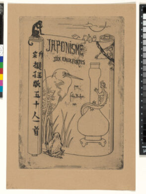 Title plate from the series “Japonisme: dix eaux-fortes”