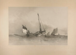 Barque se halant sur une bouée