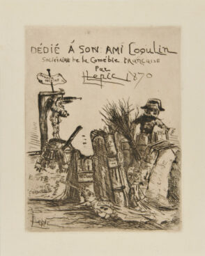 Dedication to Coqulin, Sociétaire of the Comédie-Française