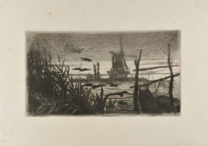 Moulin dans les roseaux