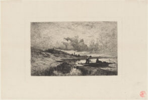 Evening on the Boarders of the Rhone at Rix