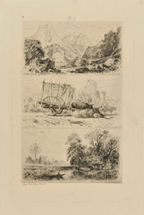 Vallée des Alpes; à Seville; River Scene