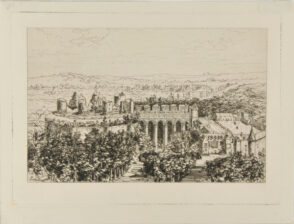 Vue des ruines du Château de Fère