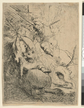 The Small Lion Hunt (with one lion)