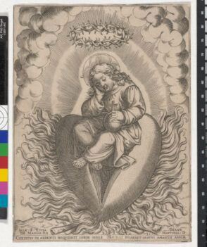 The Savior Seated on a Heart