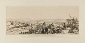 Batterie de Montmartre, vue prise du moulin de la Galette