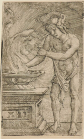 Mucius Scaevola Burning His Hand