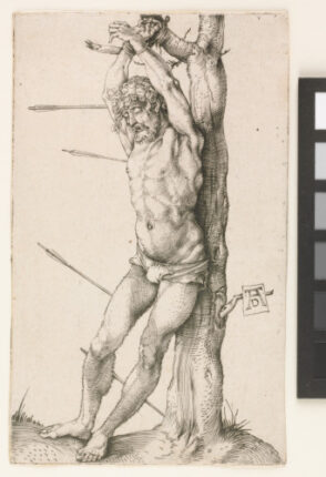 Saint Sebastian Bound to a Tree