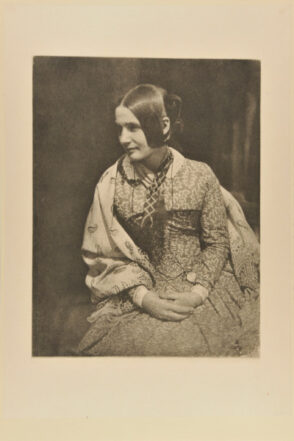 Lady in Flowered Dress