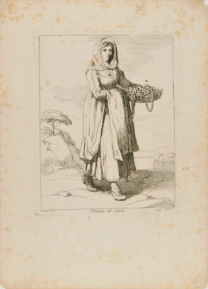 from the book “Nuova Raccolta di cinquanta motivi Pittoreschi e Costumi di Roma, incisi all’Acqua forte da Bartolomeo Pinelli Romano” (Rome: Presso Lorenzo Lazzari, 1810)