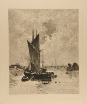 Barques près de Rouen