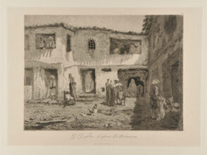 Intérieur d’une cour à Constantine