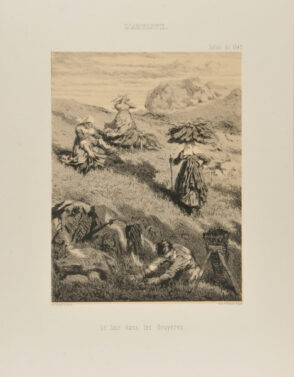 Le Soir dans les Bruyères, Auvergne.